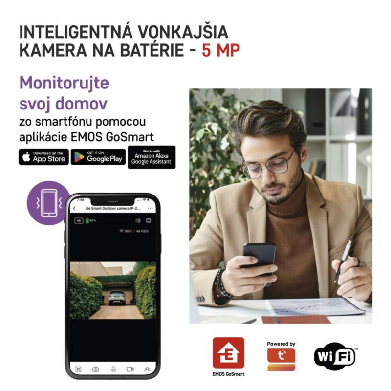 GoSmart Vonkajšia batériová kamera IP-210 SNAP s WiFi 2