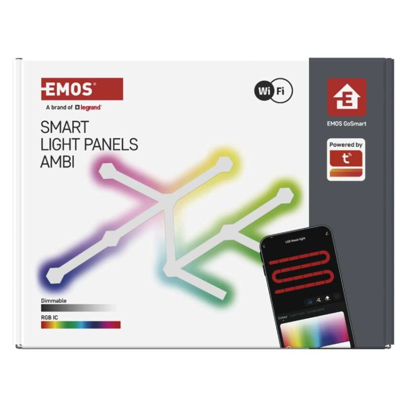 GoSmart LED svietidlo Lines white, 9 dielov, 34 W, RGBIC stmievateľné, WiFi 10