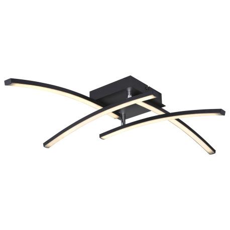 Stropné svietidlo, kov čierny matný, plast biely, nastaviteľné, zmena farby svetla pomocou nástennéh 15