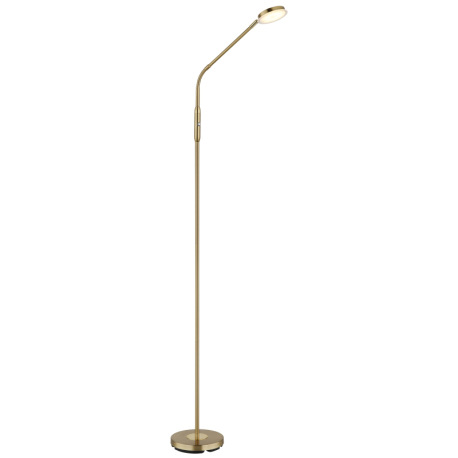 Stojanová lampa, kov mosadzný, akryl satinovaný, priehľadné, dotykové zapnutie/vypnutie, dotykový sp