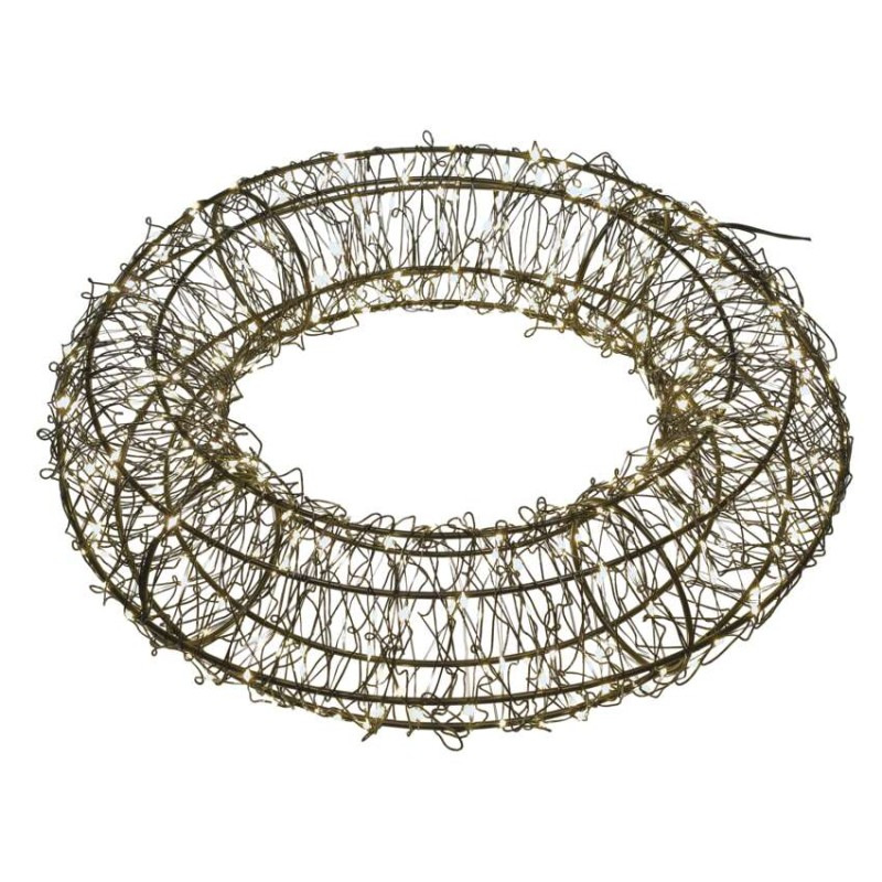 LED vianočný veniec – 480 LED, vonkajší aj vnútorný, teplá biela