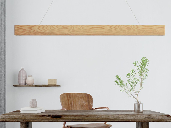 Drevený luster na lanku z masívneho dreva LED 22W / 1200 - WRL0121