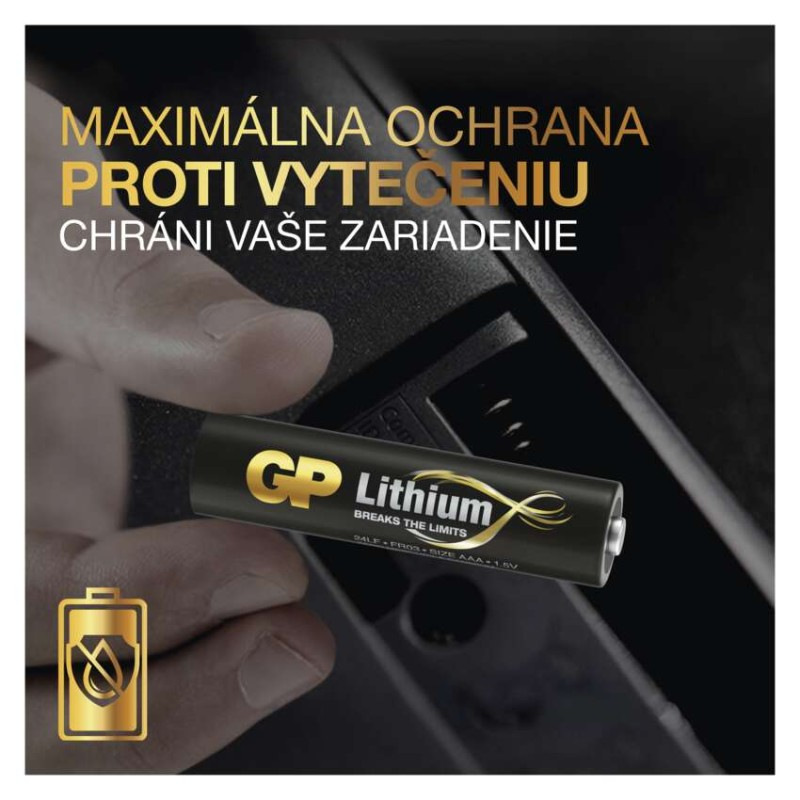 Lítiová batéria GP FR03 (AAA), 2 ks 4