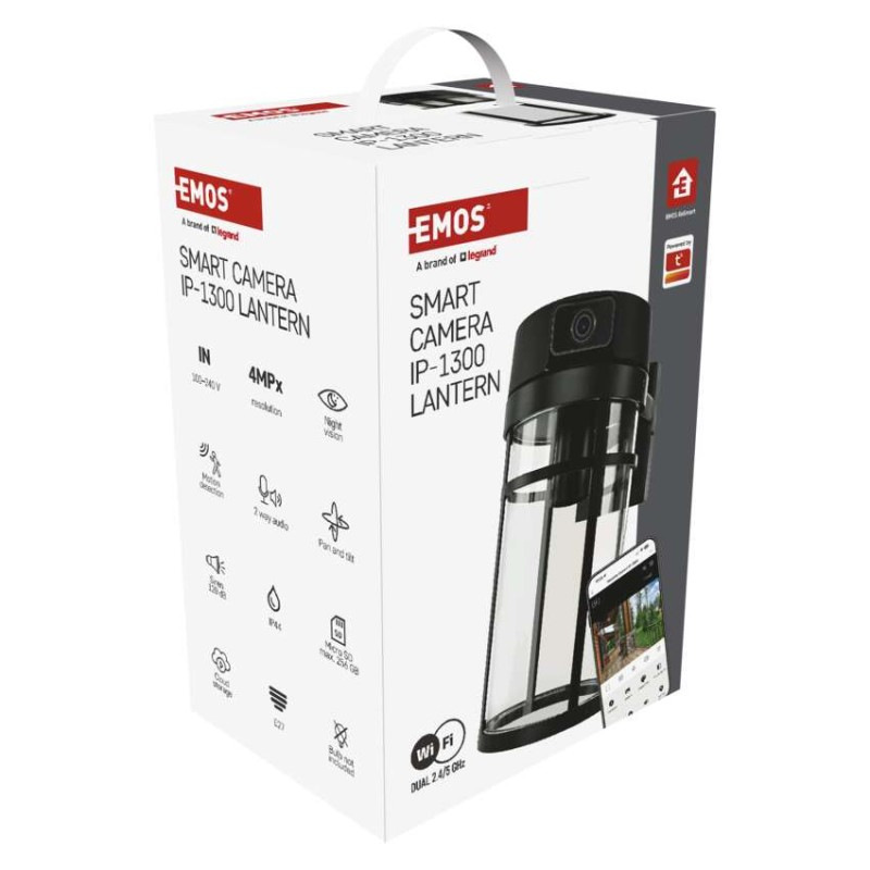 GoSmart Vonkajšia otočná kamera IP-1300 LANTERN s WiFi a svetlom, čierna 9