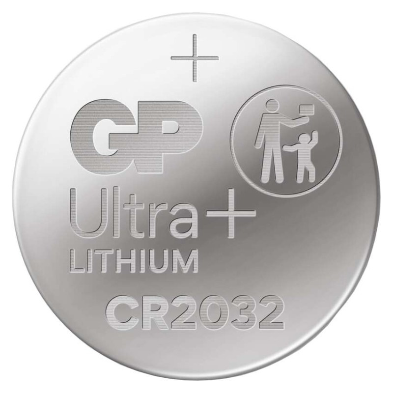 Lítiová gombíková batéria GP Ultra plus CR2032, 2 ks