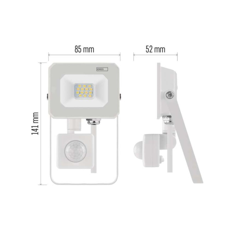 LED reflektor SIMPO, 10W, PIR, neutrálna biela 5