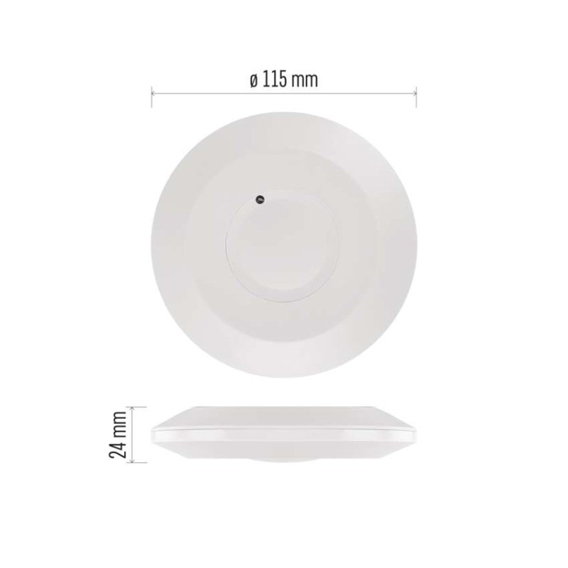 MW senzor (pohybové čidlo) IP20 2000W, biely 11