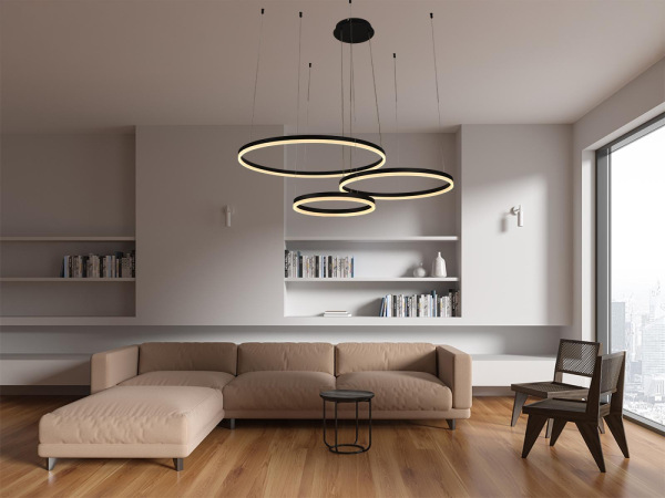 LED závesné svietidlo s diaľkovým ovládačom 125W - J4384/B 8