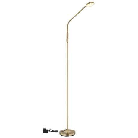 Stojanová lampa, kov mosadzný, akryl satinovaný, priehľadné, dotykové zapnutie/vypnutie, dotykový sp 9