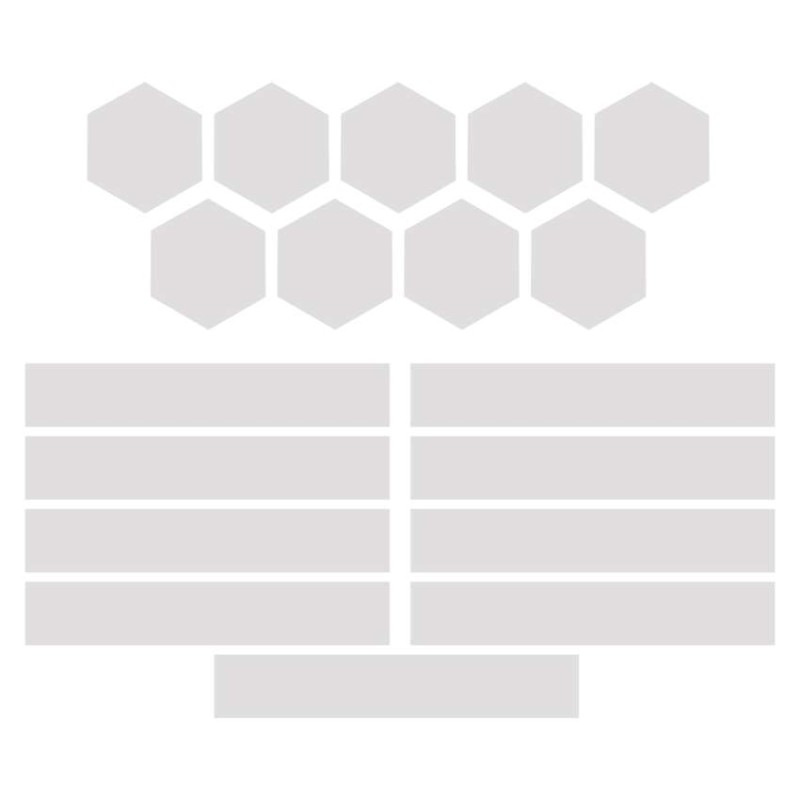 GoSmart LED svietidlo Lines white, 9 dielov, 34 W, RGBIC stmievateľné, WiFi 6