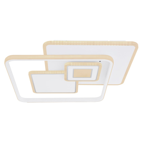 Stropné svietidlo, kov biely, chróm, akryl biely, pamäťová funkcia, nočné svetlo, stmievateľné, diaľ 3