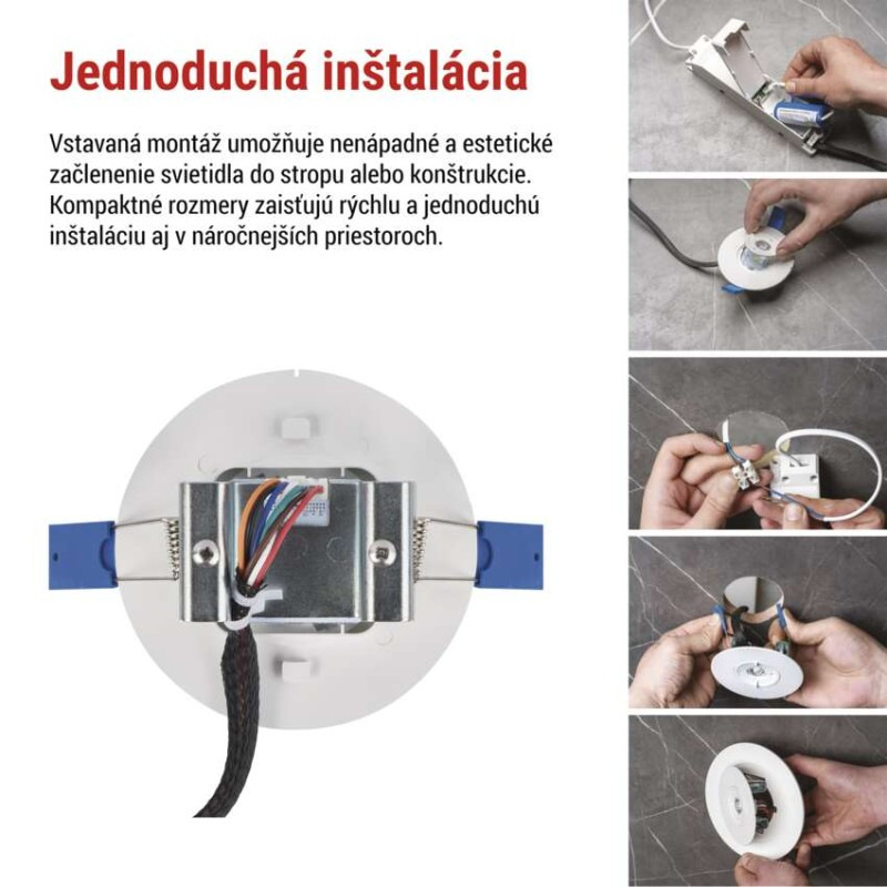 LED Núdzové svietidlo ORSU 2W 300lm 3H 2