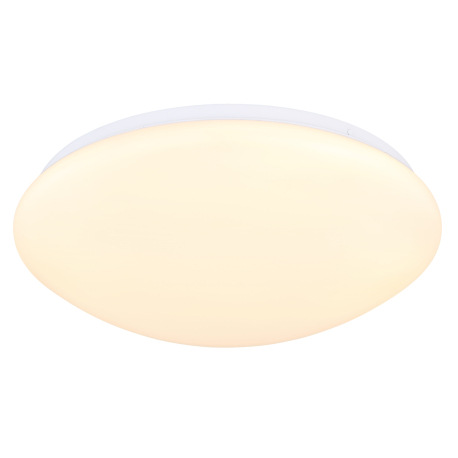 Stropné svietidlo, kov biely, plast opál, ø:380mm, V:110mm, vrátane LED 18W 230V, 1850lm zdroj, 1300