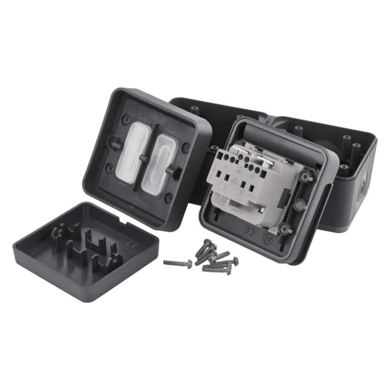 EMOS Cyklone komb. zás+prep. Č.6 nástenný IP55 9