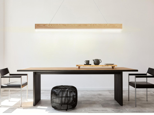 Drevený luster na lanku z masívneho dreva LED 26W / 1500 - WRL0122 8