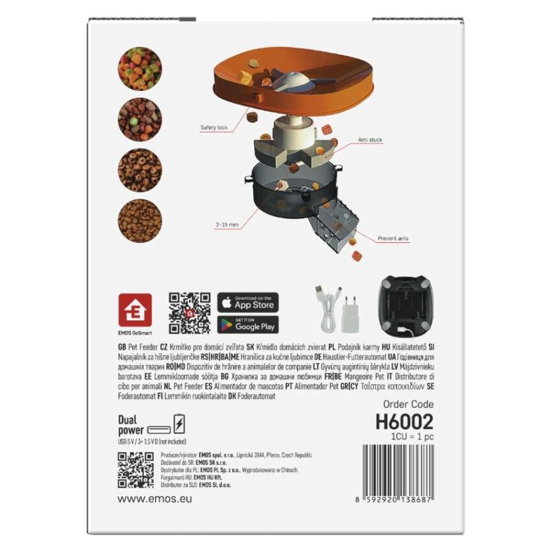 GoSmart dávkovač krmiva Pet Care, 4 l, čierny, Wi-Fi 13