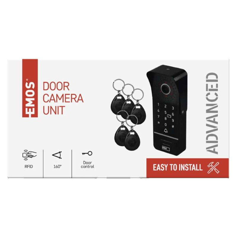 Farebná dverná kamerová jednotka EM-10AHD KEY-1 4