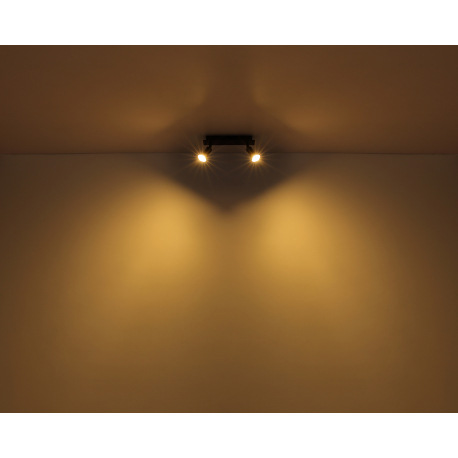 Stropné svietidlo kov čierny matný, DxŠxV: 500x60x90mm, bez žiaroviek 4xGU10 35W 230V 6