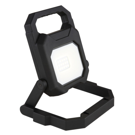 Vonkajšie svietidlo, plast čierny/biely, sklo priehľadné, USB výstup, aku CR18650 2200mAh 5V, IP54, 14