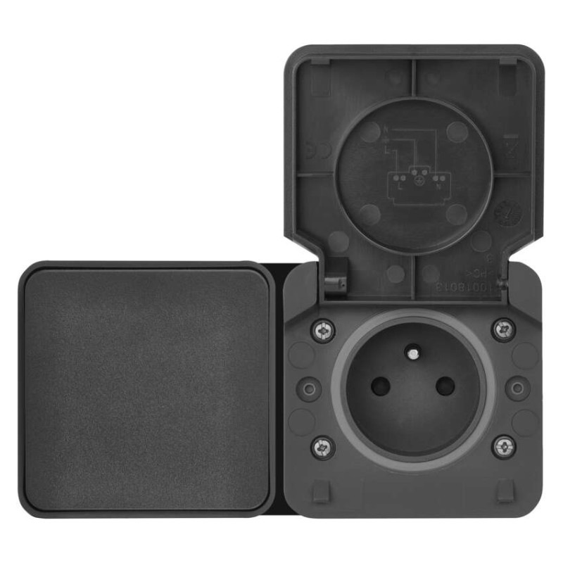 EMOS Cyklone komb. zás+prep. Č.6 nástenný IP55 3