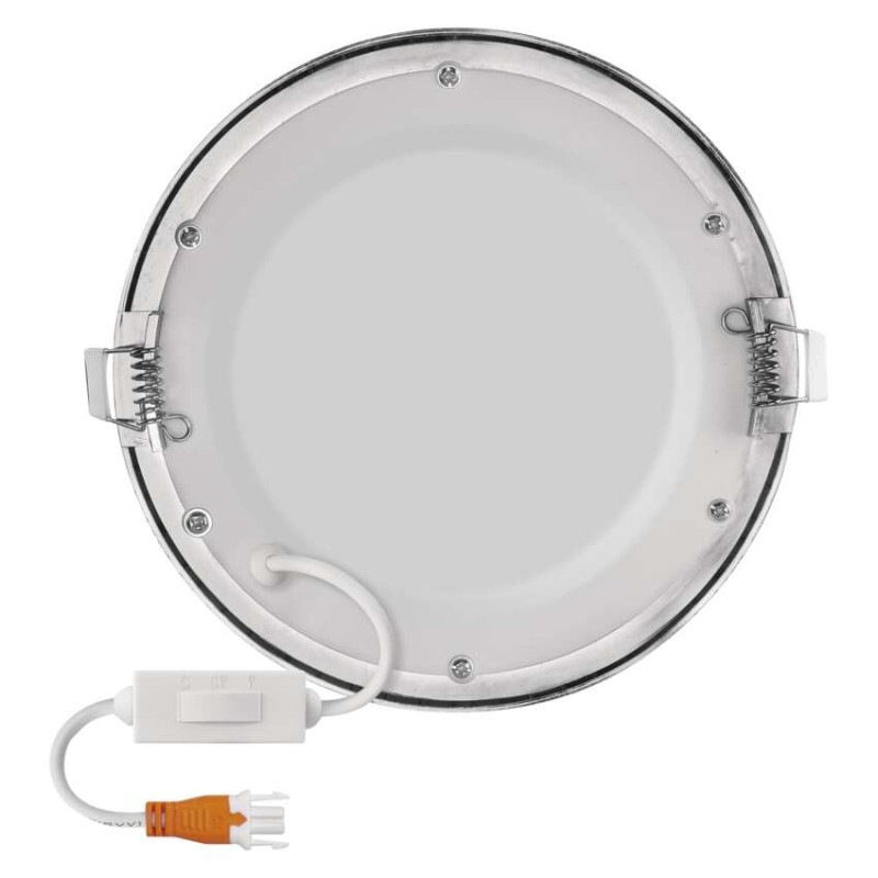 LED vstavané svietidlo NEXXO, kruhové, strieborné, 12W, CCT 4
