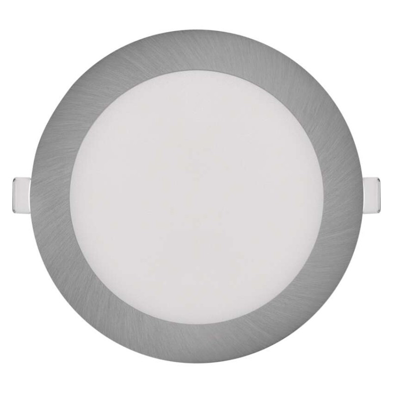 LED vstavané svietidlo NEXXO, kruhové, strieborné, 12W, CCT 3