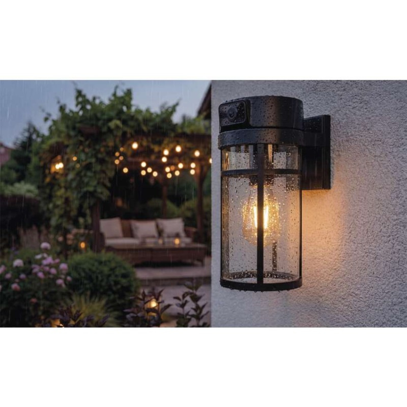 GoSmart Vonkajšia otočná kamera IP-1300 LANTERN s WiFi a svetlom, čierna 3