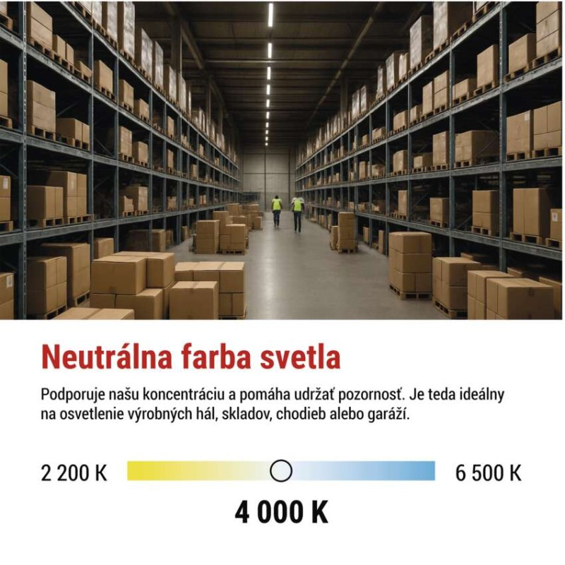 LED prachotesné svietidlo DUSTY 18W neutrálna biela, IP65 3