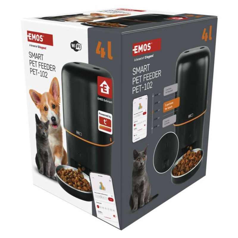 GoSmart dávkovač krmiva Pet Care, 4 l, čierny, Wi-Fi 8