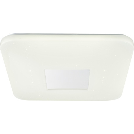 Stropné svietidlo, kov biela, biely akryl, chróm, stmievateľné, diaľkové ovládanie, fixácia farieb, 5