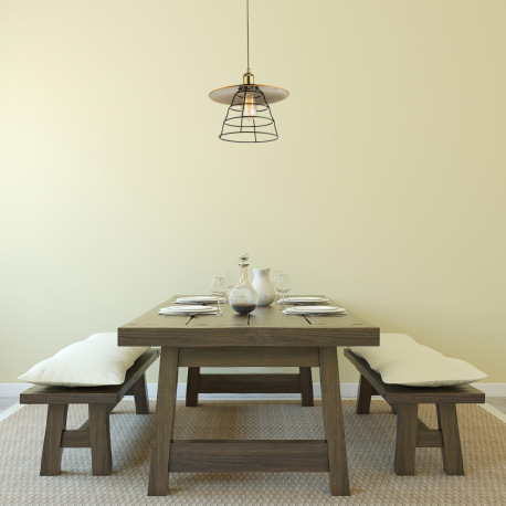 Závesné svietidlo, kov bronzový, kov čierny, Ø300 V:1500, bez žiarovky 1xE27, max. 60W 230V. 5