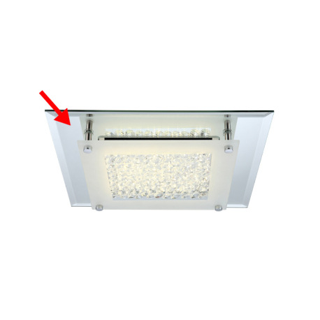 Náhradné sklo pre 49301, zrkadlové, 36cmx36cm