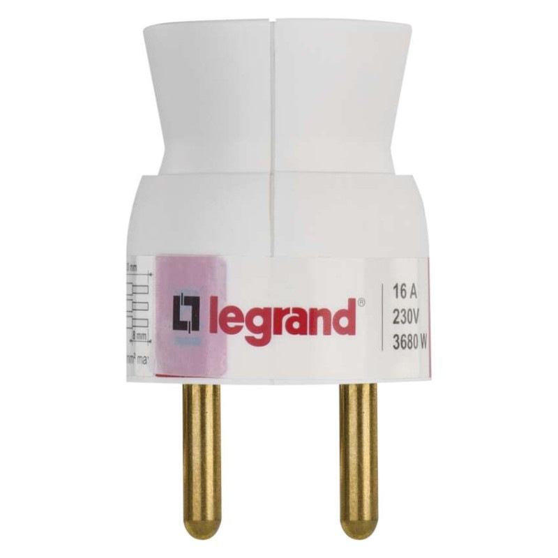 Legrand vidlica priama, biela 3