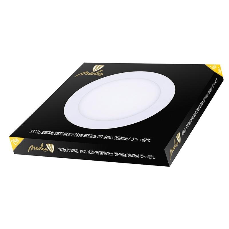 LED vsadený panel 24W / PR / SMD / 2800K / WH - LPL115 1