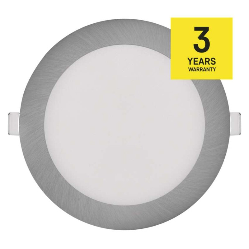 LED vstavané svietidlo NEXXO, kruhové, strieborné, 12W, CCT 11
