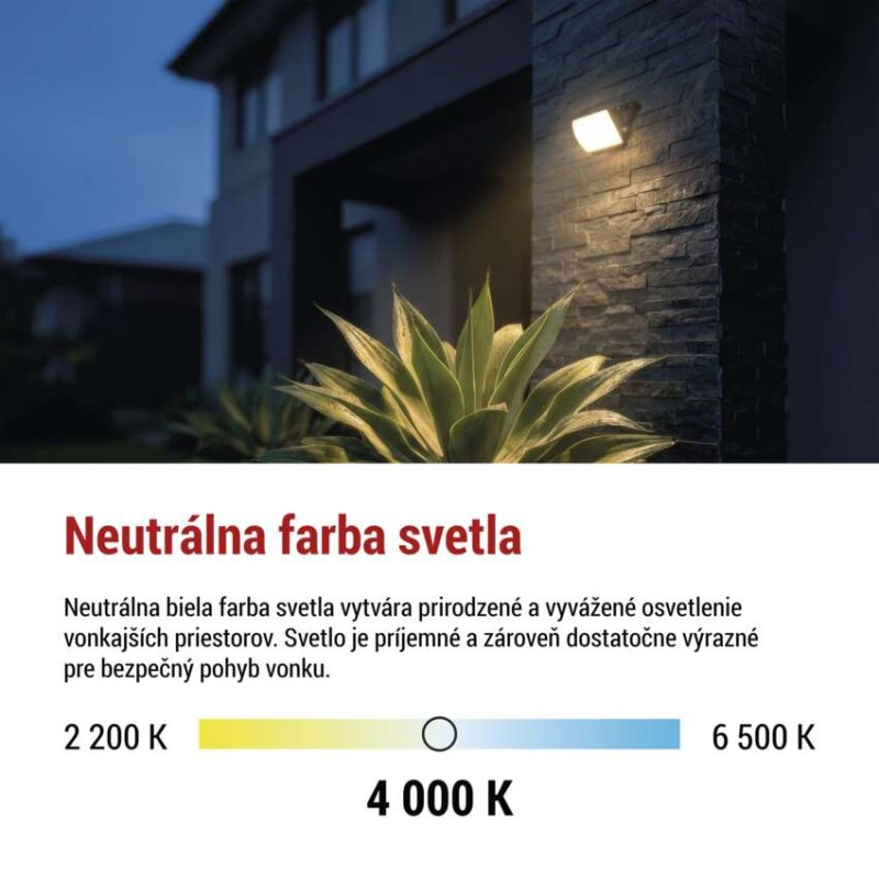 LED reflektor TAMBO EVO, 10 W, 1000 lm, IP65, čierny 8