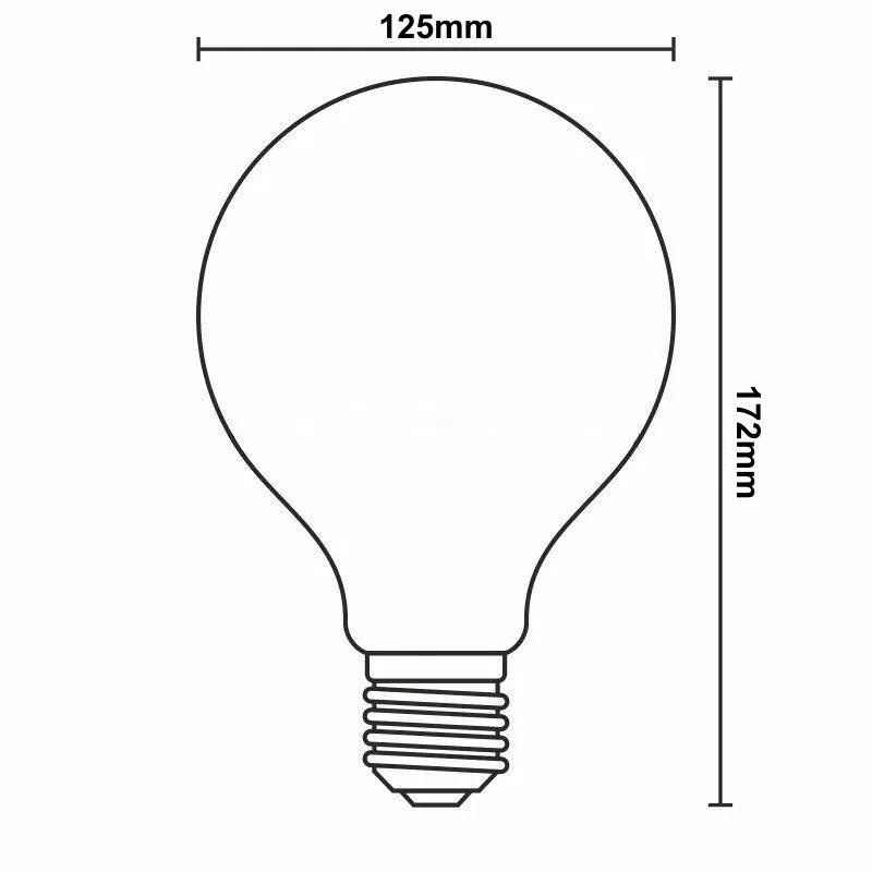 LED žiarovka / filament 11W - G125 / E27 / 3000K - ZLF913D 4