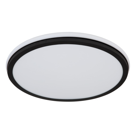 Stropné svietidlo kov čierny matný, biela, akryl biely, stmievateľné, niekoľko úrovní cez nástenný s 2