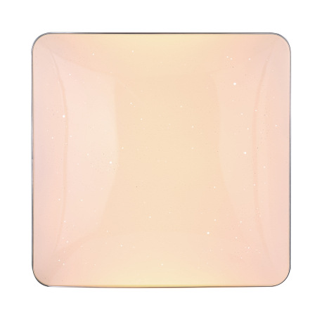 Stropné svietidlo, kov biely, akryl opál, chróm, trblietavý efekt, nočné svetlo, stmievateľné, diaľ. 14