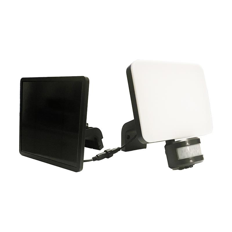 LED čierne vonkajšie solárne svietidlo so senzorom 12W / 3000K - 4100K - 6500K - LS022 2