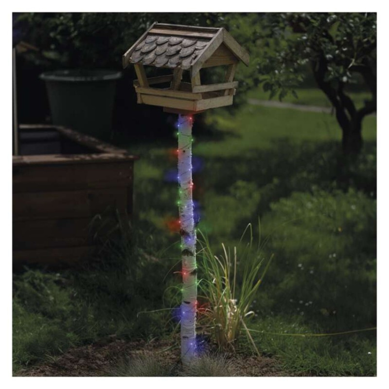 LED vianočná nano reťaz zelená, 4 m, vonkajšia aj vnútorná, multicolor, časovač 5