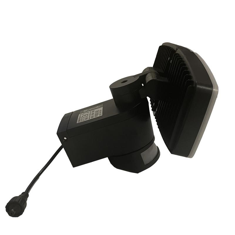 LED čierne vonkajšie solárne svietidlo so senzorom 12W / 3000K - 4100K - 6500K - LS023 13