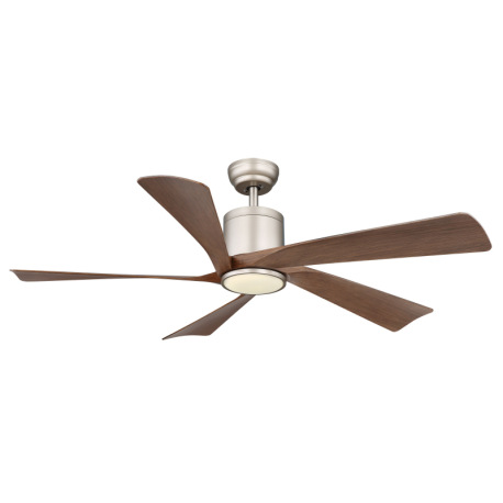 Stropný ventilátor, kov tmavosivý/svetlosivý, plast biely/imitácia dreva, stmievateľný, niekoľko úro 5