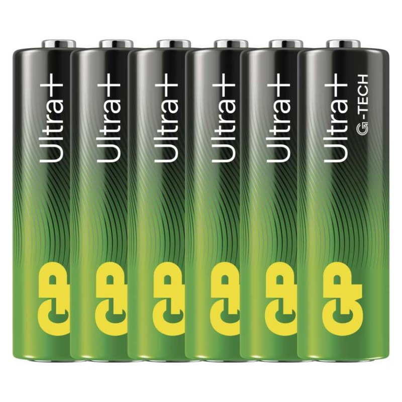 Alkalická batéria GP Ultra Plus LR6 (AA), 6 ks