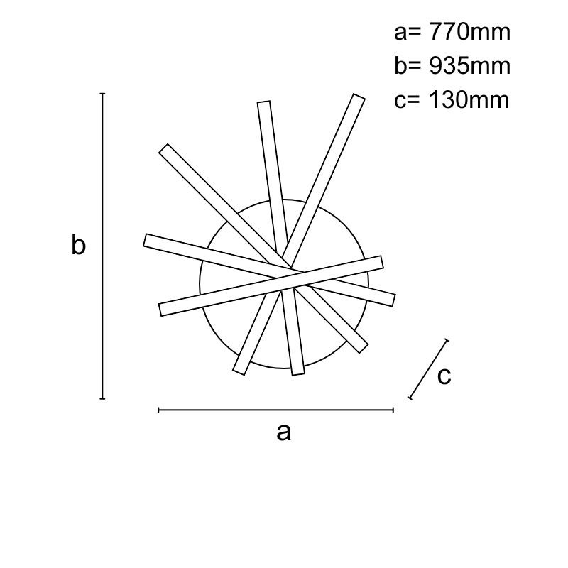 LED stropné svietidlo s diaľkovým ovládačom 120W - J3345/B 10