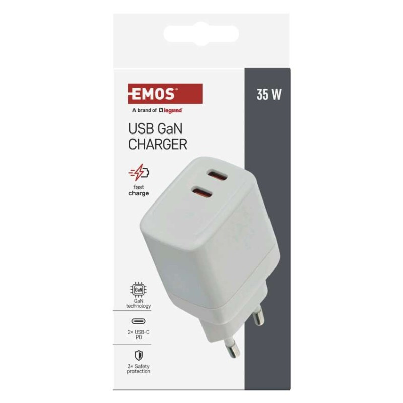Univerzálny USB adaptér GaN do siete PD 35 W max. 7