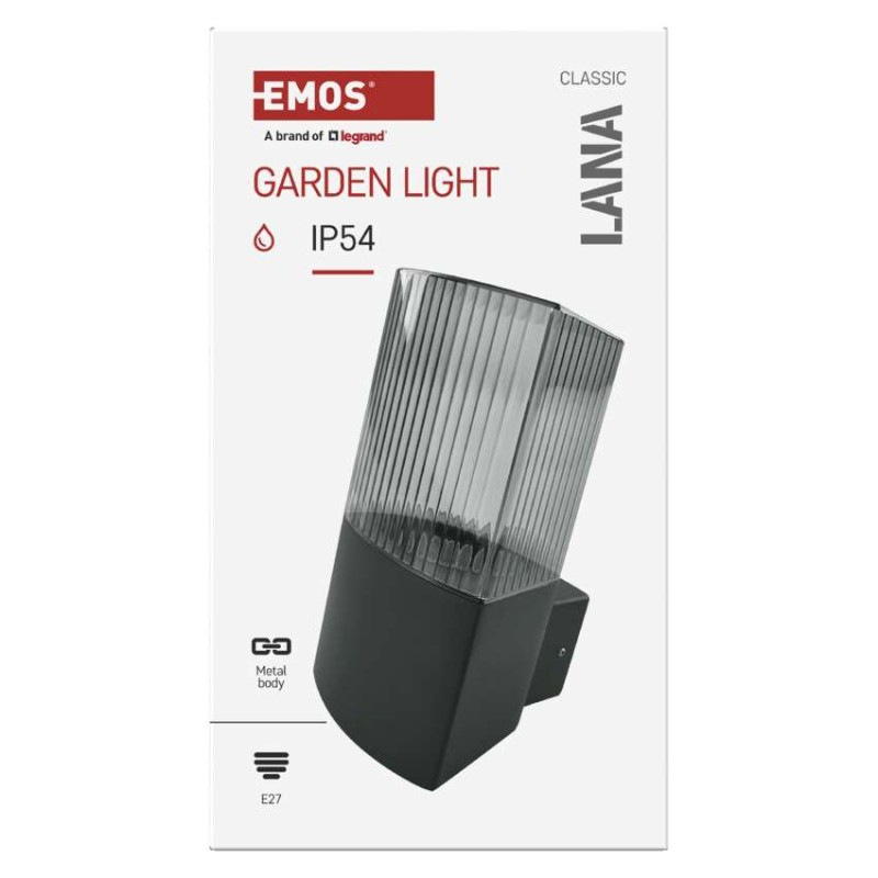 Záhradné nástenné svietidlo LANA, 11,7 x 10,6 x 21,8 cm, 1 x E27, 25 W 11