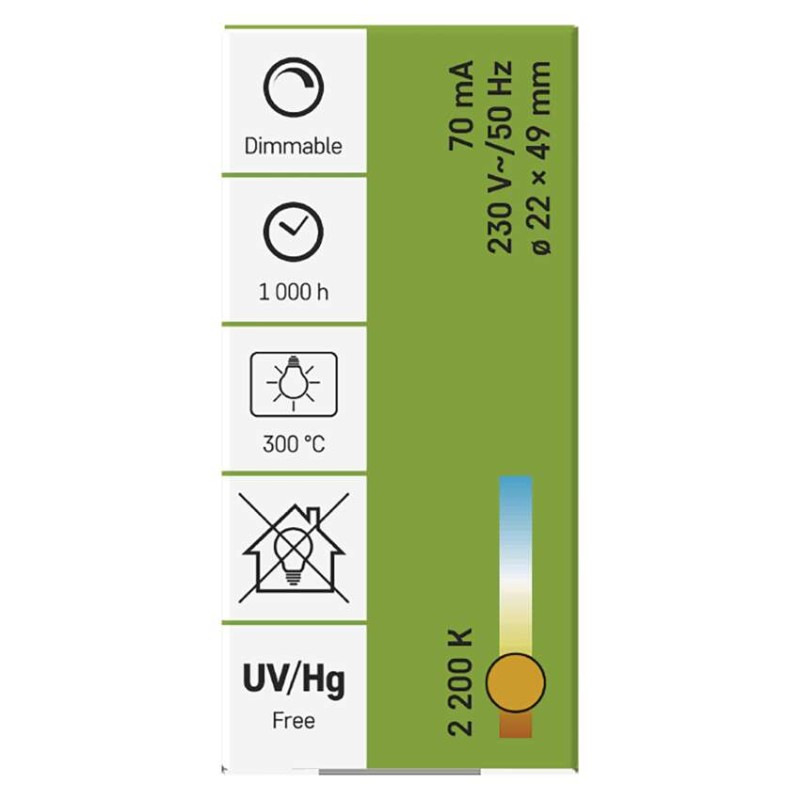 Žiarovka do rúry na pečenie T22 / E14 / 15 W / 58 lm / 300 °C 2