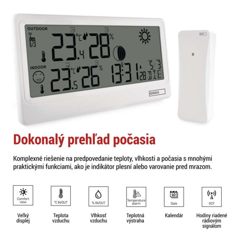 Domáca bezdrôtová meteostanica E0531 3