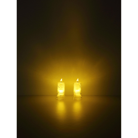 Dekoratívne svietidlo, plast číry, plast satinovaný, posuvný vypínač, vrátane batérie 3x LR1130, ø: 16